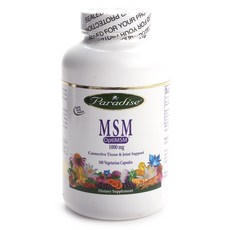 Paradise Herbs MSM素食膠囊 1000mg, 1個, 180 件