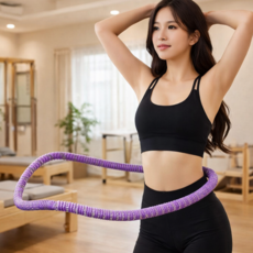 레모홈 홈피트니스 다이어트 스프링 훌라후프, 1개, 핑크, 1400g