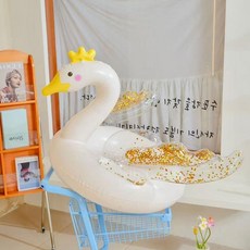 美人魚造型泳圈 兒童成人適用 海邊拍照必備, 1個, 70#翅膀天鵝腋下圈【18-38公斤】