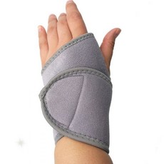 운동보호 손목관절 고정형 압박밴드 그레이컬러 접착조절 활동지지 재활보조 착용간편, 1개