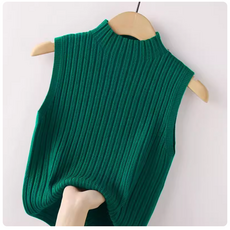 쌍천 봄 여름 가을 여자 골프 의류 여자 골프 탑 조끼 니트 민소매 티셔츠 여자 탑 A25092517