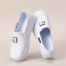 구멍없는 흰색 실내화 EVA 만능화 초등학교 중학교 고등학교 성인 학생 실내화