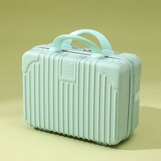 맞춤형 미니 여행가방 14인치 화장품 가방 기념품 가방 소형 여행가방 비밀번호 가방, 14 인치 다기능 화장품 케이스, 라이트 블루