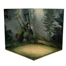 미니어쳐 배경 DIY 피규어 모형 아크릴 풍경 소품, L