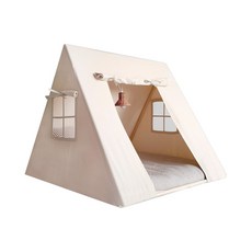 실내용아기하우스 노르딕실내텐트 거실플레이하우스 패브릭놀이집 인디언하우스 다용도거실텐트, 01.PVC 삼각 캔버스 텐트