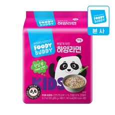 어린이용 푸디버디 하양라면 80g 4개