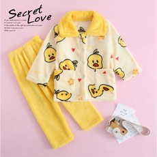 어린이 아동 주니어 겨울 수면 잠옷 상하복 세트 초등 고학년