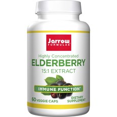 Jarrow 賈羅公式 接骨木漿果萃取素食膠囊, 1組, 60顆