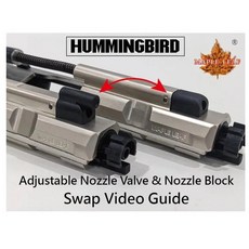 楓葉精密 蜂鳥 M4/AR15 GBB - 可調流量飛鏢/新版飛機擋塊，提升射擊精準度與氣密性, 1個