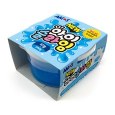 아모스 뉴 아이슬라임 300g 투명/핑크/하늘, 하늘, 1개