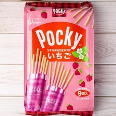 百琪 巧克力棒 番茄棒 9袋入, 1個, Pocky草莓棒(1包/9袋入)