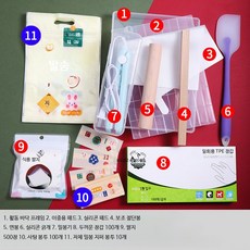 쿠키커터 세트 비접착 설탕공예 냉각판 베이킹 도구 세트 홈베이킹용 설탕공예용 냉각판 포함, 1개, Y_장미색