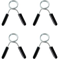 비렐로 4Pcs 1인치 바벨 스프링 클립 목걸이 덤벨 및 잠금 클램프로 헬스 근력 운동 가정용 피트니스 사용 가능