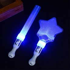 별빛 형광봉 무대 생일 응원봉 발광 스틱 무용 공연, 1개, N068 스타 롱 네온 스틱 블루