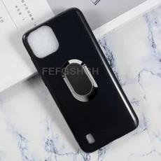 블랙뷰 오스칼 C60 6.53인치 2022 후면 링 홀더 브래킷 폰 케이스 TPU 소프트 실리콘 커버, 01 Blackview Oscal C60, 01 케이스 및 홀더, 05 Black With A Black