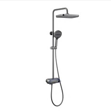 菲勒衛浴 智能數顯淋浴花灑套裝, 1個, 槍灰色