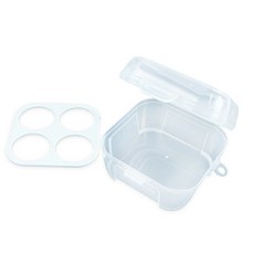 휴대용 달걀 케이스 4구 등산용 에그 홀더 40g, 1개