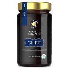 ANCIENT ORGANICS Organic Grass Fed Ghee Butter 에인션트오가닉스 오가닉 그라스 피드 기 버터, 4개, 794g