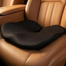 Everlasting Comfort 자동차 및 트럭 시트 쿠션 - 메모리 폼 웨지 의자 운전 베개 (블랙), Large
