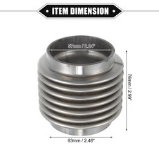 UXCELL 38mm45mm50mm60mm 자동차 배기 유연한 파이프 플렉스 커넥터 벨로우즈 범용 내구성 스테인레스 스틸