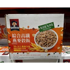 桂格 綜合高纖燕麥穀飯 50%以上燕麥含量, 1.25kg, 3個