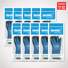 장갑의법칙 글러브웨이 방수 장갑 아쿠아그립 10개입, 스카이블루(L), 10개