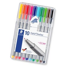 화인라이너펜 10색 0.3mm 세트 컬러 그림 학용품