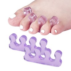 레어템 발가락 베개 편안한 발 관리, 퍼플, 4개