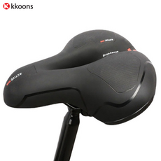 꾼스 고탄력 2중 스프링 충격흡수 편한 자전거 안장 쿠션 쇼바, 1개, 2중 스프링형 블루