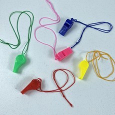 미니 호신용 컬러 플라스틱 호루라기 호각, 상세페이지 참조, 1개