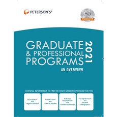 (영문도서) Graduate & Professional Programs: An Overview 2021 Hardcover, Peterson's, English, 9780768945522