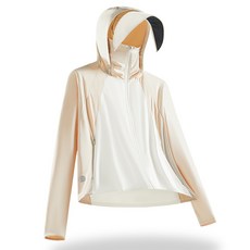 黑膠防曬衣女冰皮原紗防紫外線UPF50+可拆卸大帽檐短款防曬衣