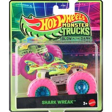 Hotwheels 핫휠 몬스터 트럭 그로우 인더 다크 시리즈 JDV96, 샤크카