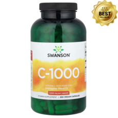 스완슨 비타민C 로즈힙 함유 1 000mg 캡슐 250정, 1개