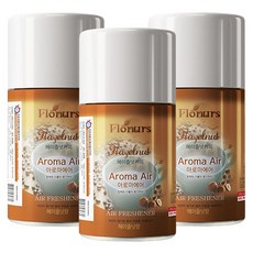 플로너스 아로마에어 실내용 방향제 헤이즐넛 커피 리필, 280ml, 3개