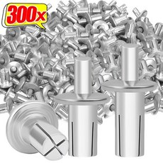 300-10PCS 해머 드라이브 확장 리벳 타악기 확장 알루미늄 네일 헤드 피어싱 노크 유형 소형 태핑 나사 패스너, 02 10PCS, 02 5x11mm