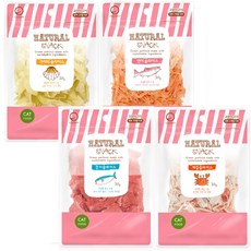 굿데이 네츄럴 스낵 고양이 간식, 4개, 30g, 혼합(참치+연어+가리비+게살)