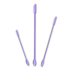 [팩플] 병 속까지 긁어쓰는 화장품 알뜰 실리콘 스파츌라 3종, 3개, 퍼플