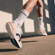 에일 윙즈 드라이쿨 장목 러닝양말, 1개, 화이트