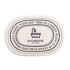 봄인테리어 미끄럼방지 물흡수 부드러운 발매트 40cm x 60cm, 큐피드-욕조, 1개