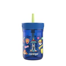 Contigo 흘림 방지 아동용 텀블러 강아지/고양이, 퍼피 구조대 파워 강아지
