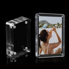 아크릴 사진액자 미니 자석 테이블 액자 자동차 투명, 아크릴 자석액자(9x6 1개)