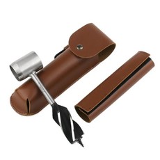 서바이벌 기어 렌치 오거 드릴 비트 수동 홀 펀치 우드 코어 보호 슬리브 핸드 도구 야외, 1. Brown, 1개