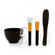 와일드 몬스터 모델링 팩 도구 5종 세트 실리콘 팩볼 팩브러쉬, 블랙