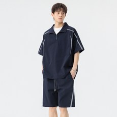 【冰絲薄款】運動套裝 短袖短褲套裝 夏季套裝 休閒套裝 運動服 美式潮牌 冰絲面料 透氣速幹 寬鬆帥氣 2025新款 男生穿搭