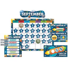 Teacher Created Resources Outer Space 크루 캘린더 게시판(TCR9333), Teacher Created Resources Oute