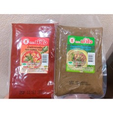NAMJAI BRAND 泰式紅咖哩醬與綠咖哩醬, 1個, 綠咖哩500g
