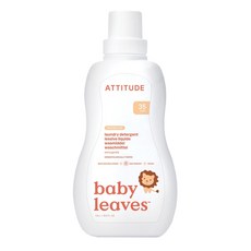 ATTITUDE艾特優 嬰幼兒洗衣精 梨花蜜 1.04L 低敏配方 寶寶衣物安心洗淨, 1個