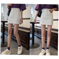 여성청치마 1P 데님 하이웨스트 A라인 스커트 여자 TNWA01259