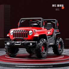 원격 제어 아기 전기 자동차 4륜 오프로드 차량 어린이 장난감, 빨간색 6V4.5A 싱글 드라이브